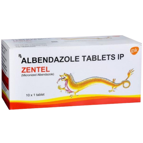 Albendazole 400mg (Zentel) Tablets