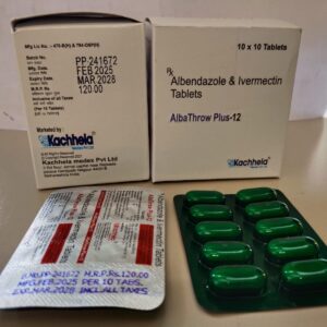 AlbaThrowPlus-12 (Albendazole & Ivermectin) Tablets