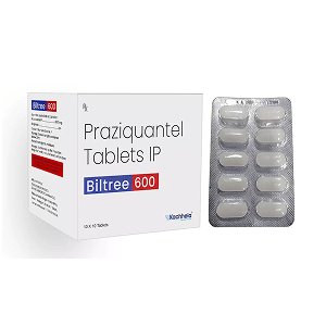 Biltree (Praziquantel 600mg) Tablets