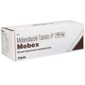 Mebendazole 100mg (Mebex) tablets